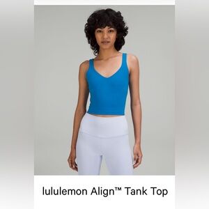 Lululemon Align Tank Top color: poolside. Size: 12. Never worn. No tags